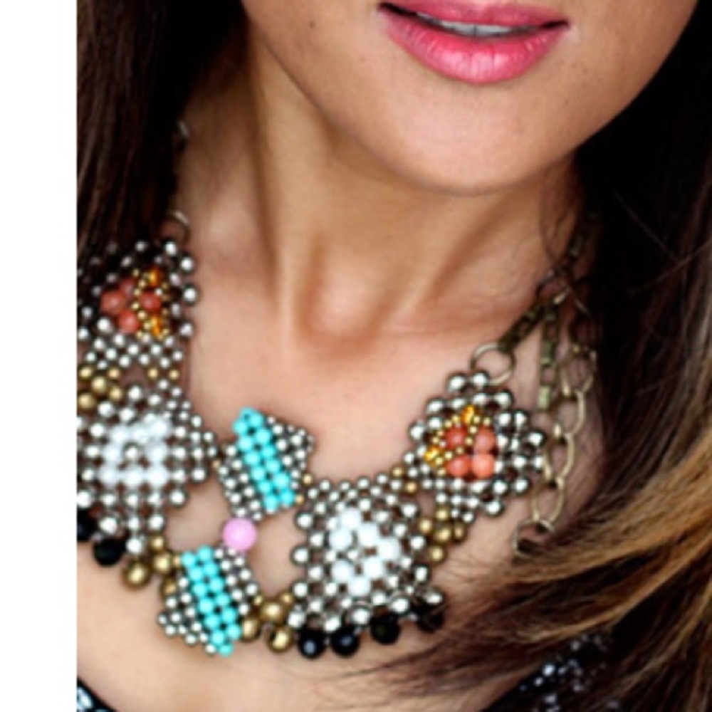 Anthropologie bib statement necklace - Picture 2 of 2